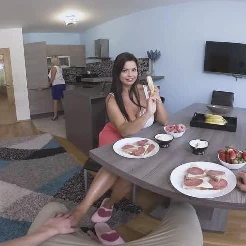 Virgin breakfast VR Porn Video