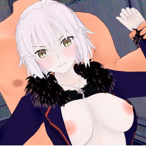 Anime chick Jeanne Alter gets r*ped by two dudes VR Porn Video